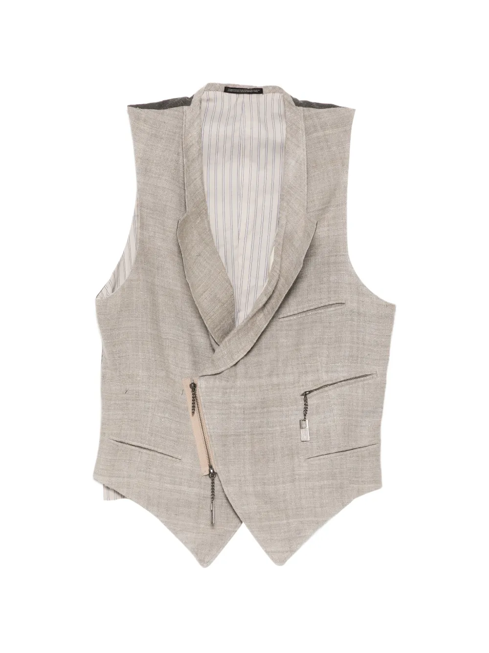 Yohji Yamamoto silk waistcoat - Toni neutri