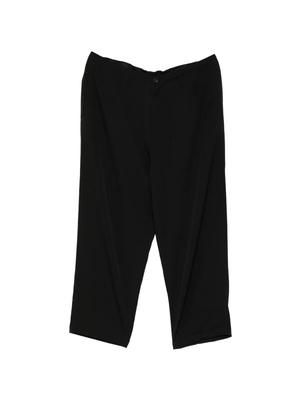 Yohji Yamamoto Pantaloni in gabardine di lana - Nero