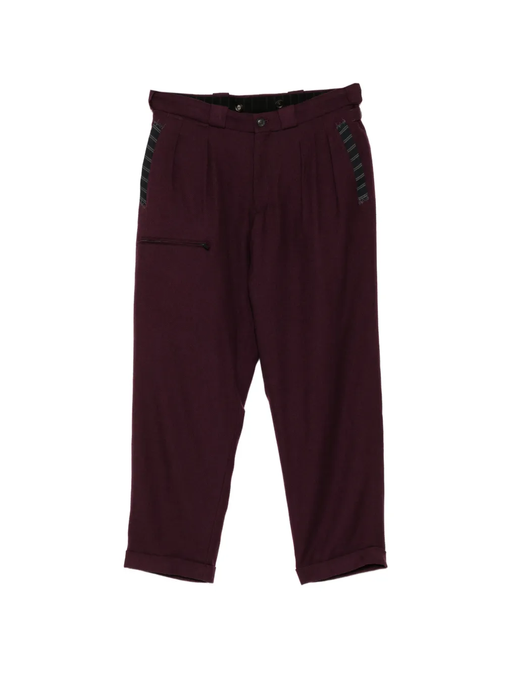 Yohji Yamamoto Pantaloni con pieghe - Viola