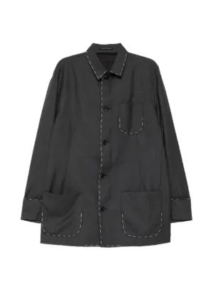 Giorgio Armani ヘリンボーン ジャケット | グレー | FARFETCH JP
