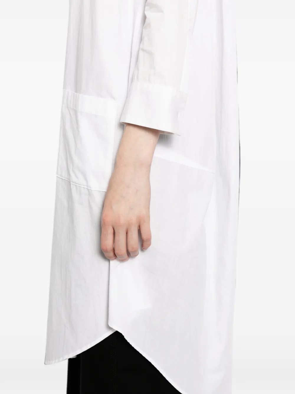 Yohji Yamamoto Blouse met katoenen print Wit