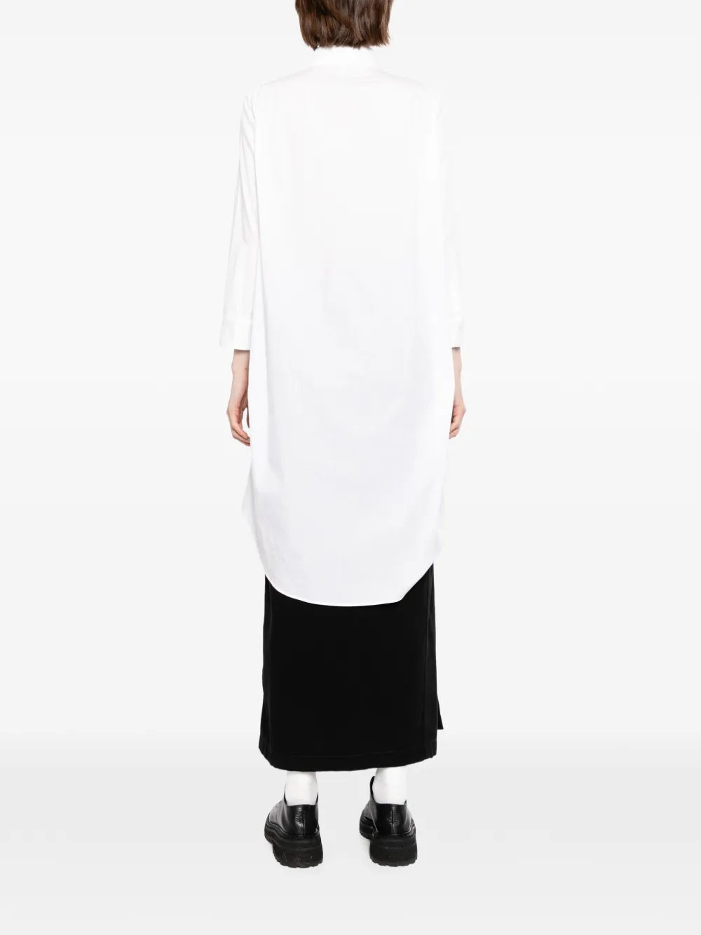 Yohji Yamamoto Blouse met katoenen print Wit