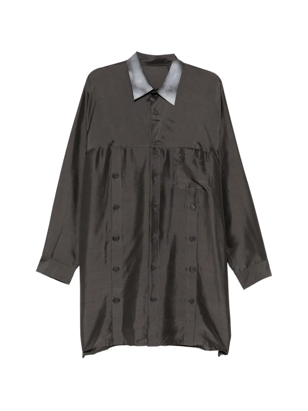 Yohji Yamamoto R-button shirt - Grigio