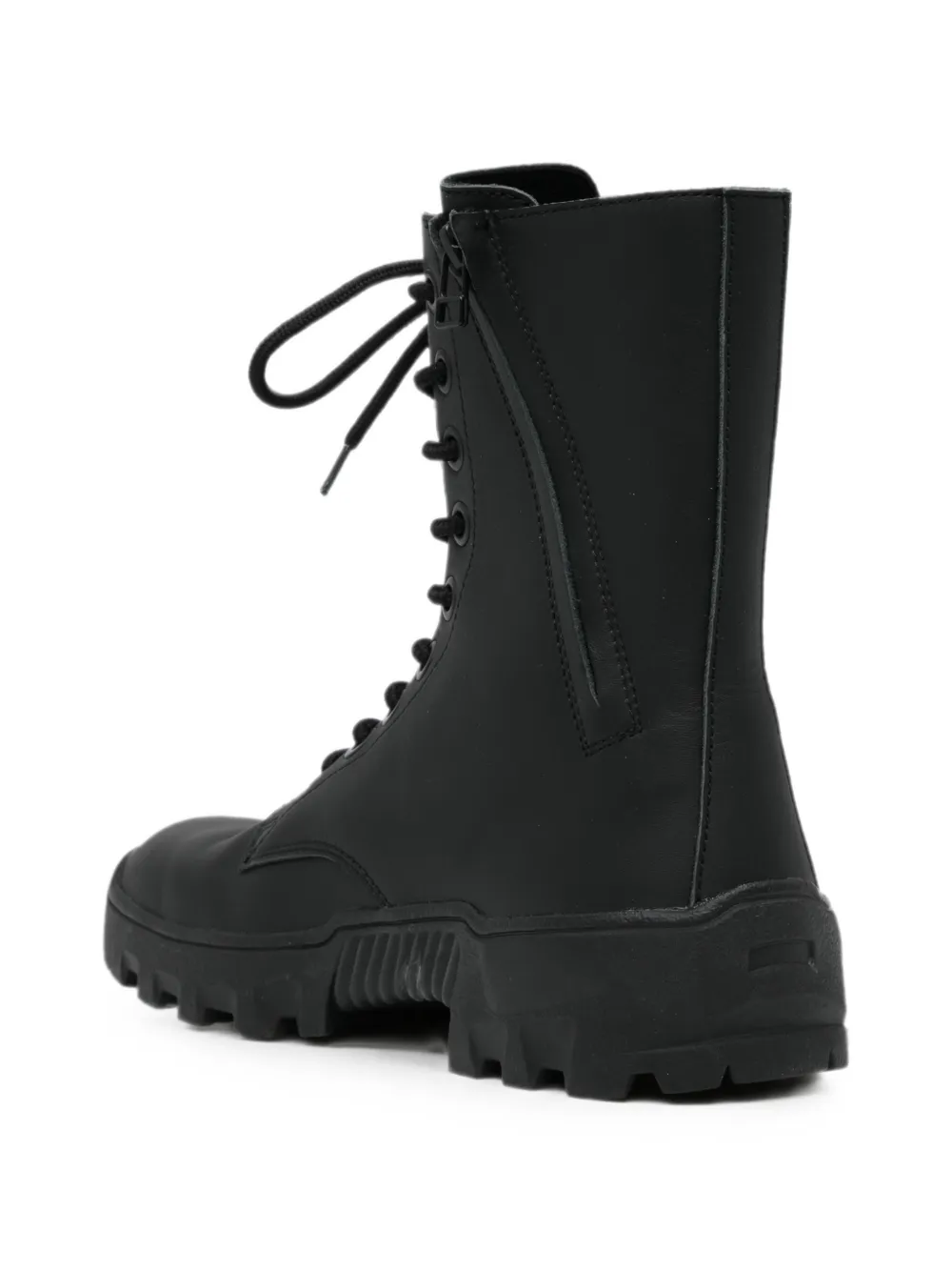 Yohji Yamamoto leather boots Zwart