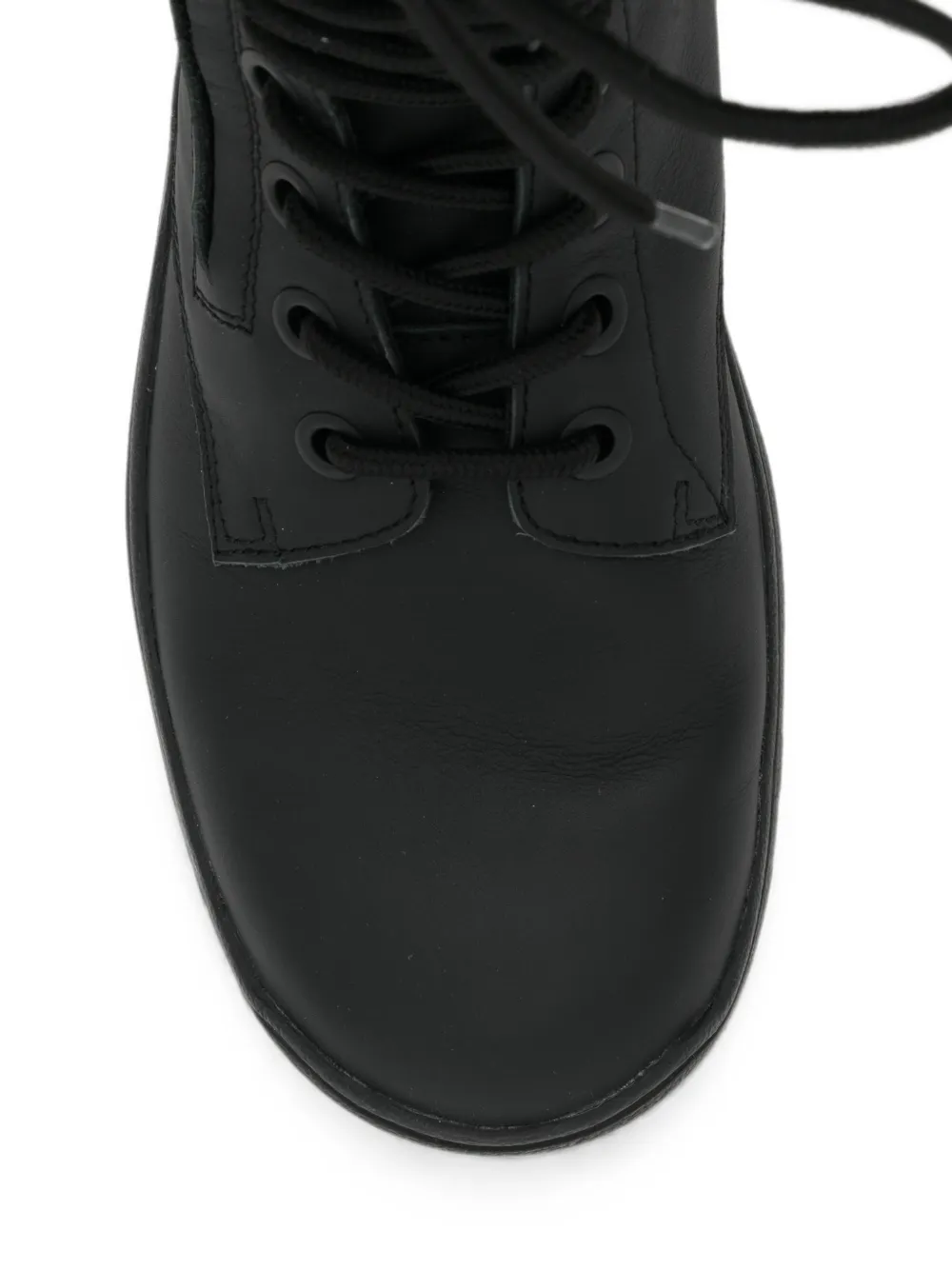 Yohji Yamamoto leather boots Zwart