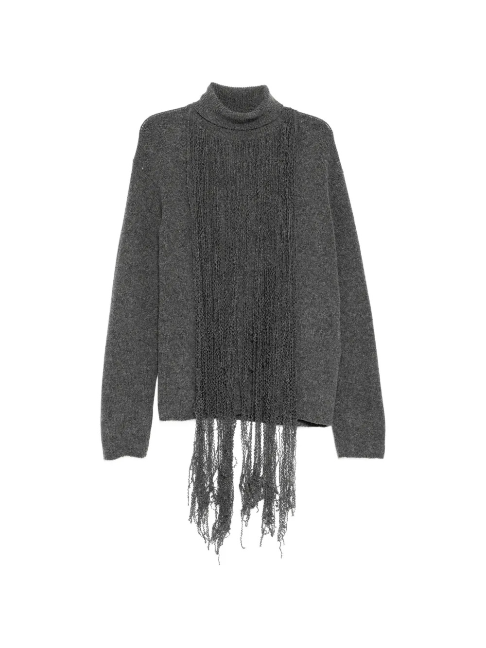 Yohji Yamamoto Maglione a collo alto - Grigio