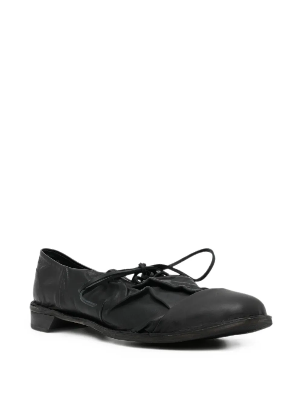 Yohji Yamamoto low-cut oxford shoes Zwart