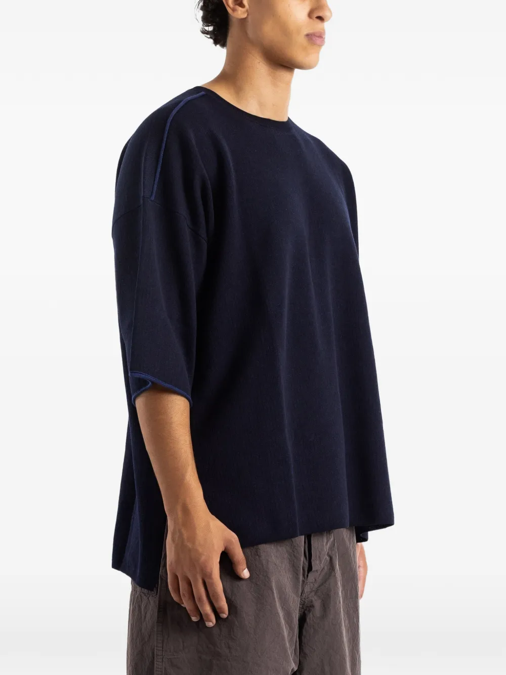  Casey Casey Oversized T-shirt - Blu 