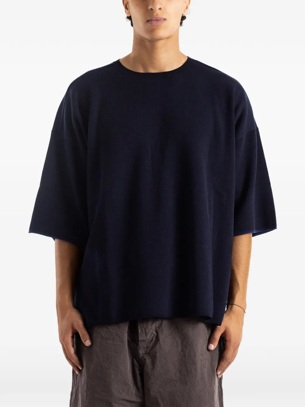  Casey Casey Oversized T-shirt - Blu 