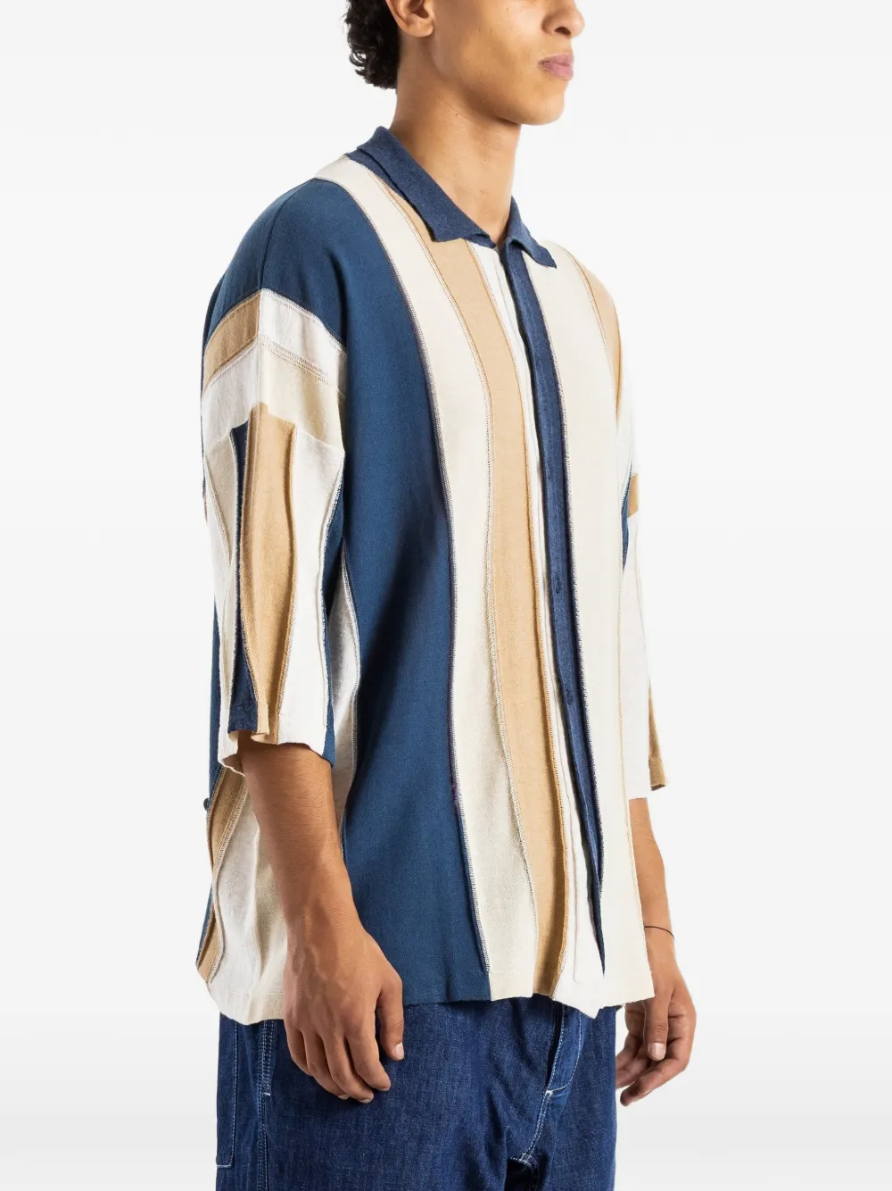  Casey Casey Camisa A Rayas - Azul 