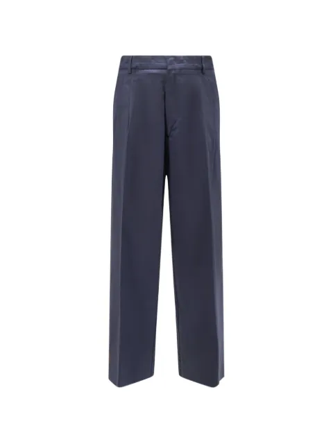 AMARANTO  pleated wide-leg trousers