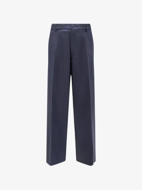AMARANTO  pleated wide-leg trousers