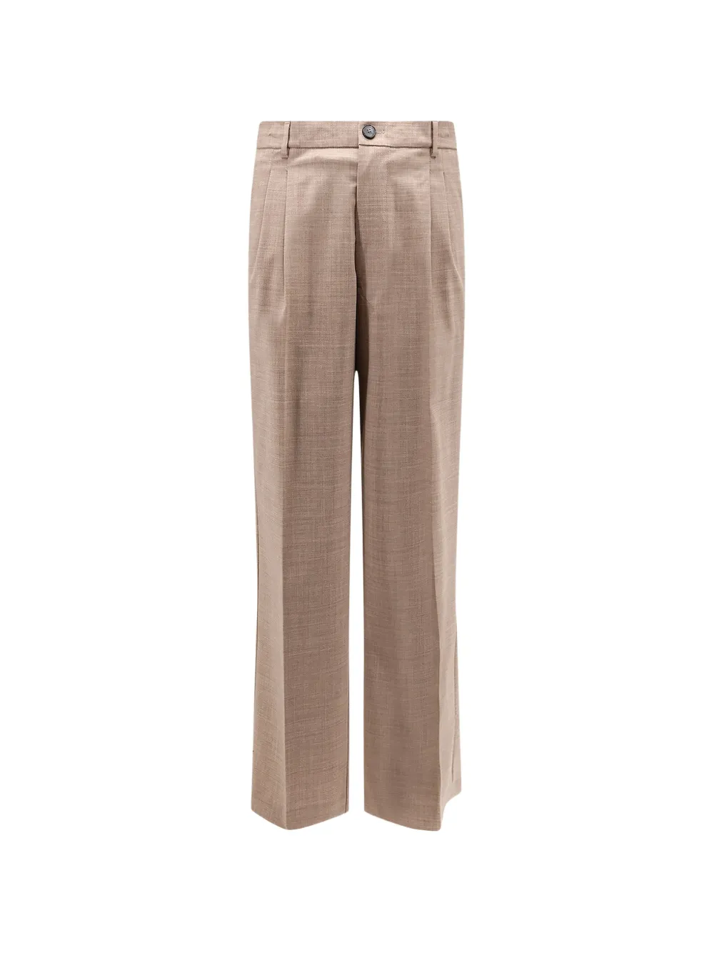 AMARANTO double-pleat welt-pocket trousers - Marrone