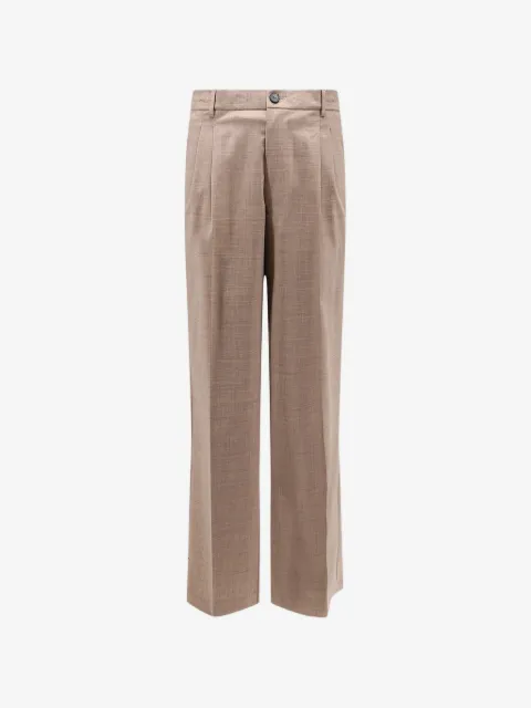 AMARANTO  Pantaloni con doppia piega