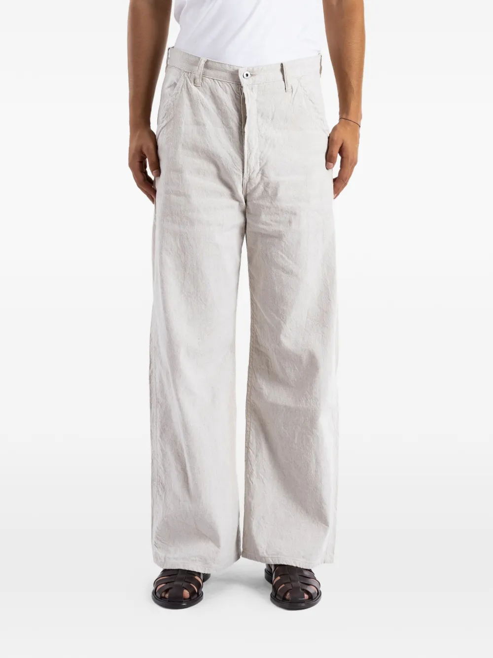 TAIGA TAKAHASHI painter trousers - Toni neutri