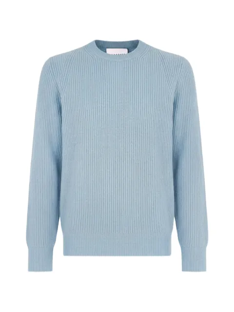 AMARANTO ribbed-knit raglan-sleeved sweater