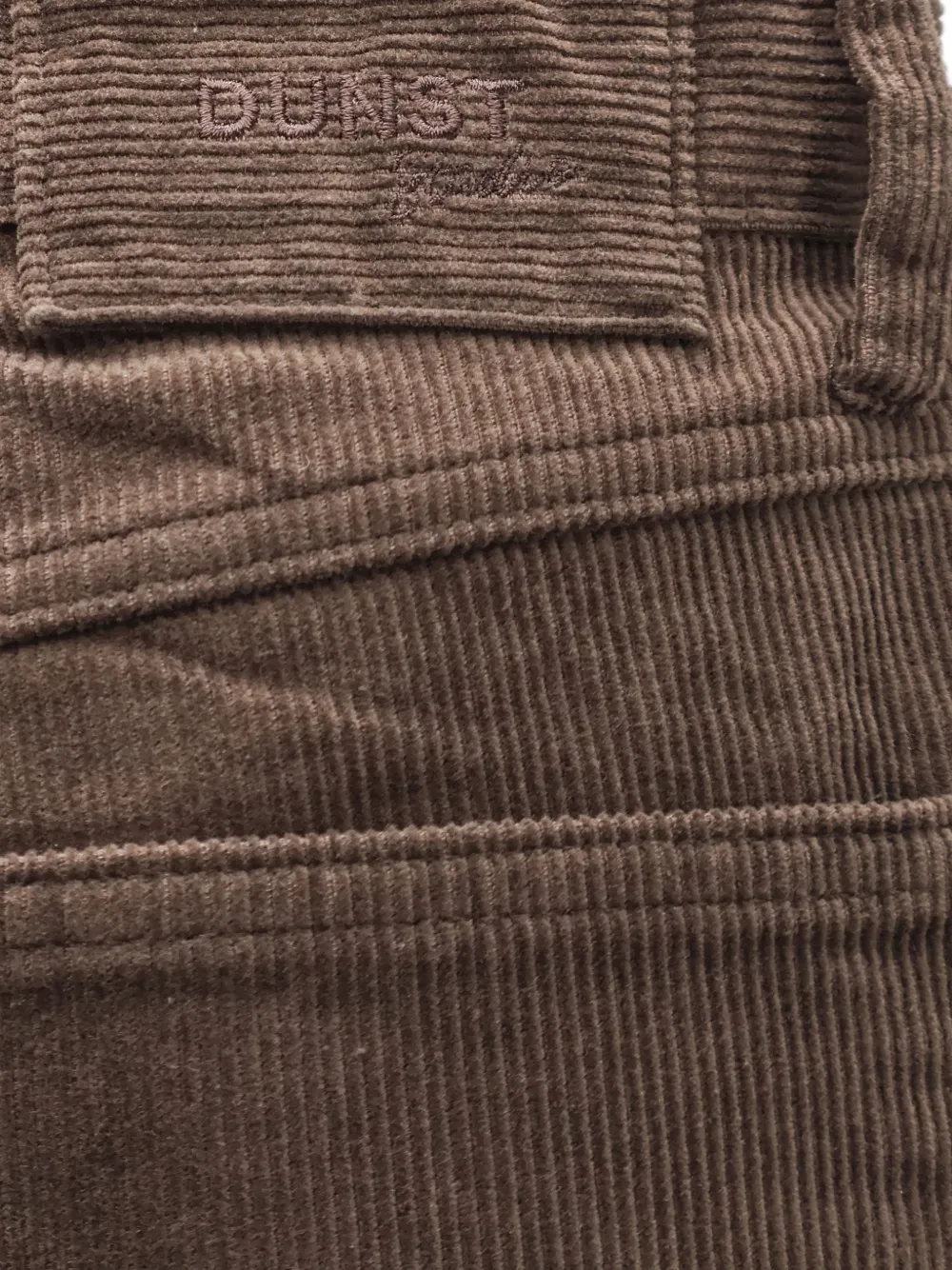 DUNST corduroy wide-leg trousers Bruin