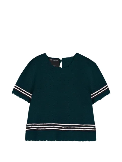B.B. Walace	 Turrel striped wool top