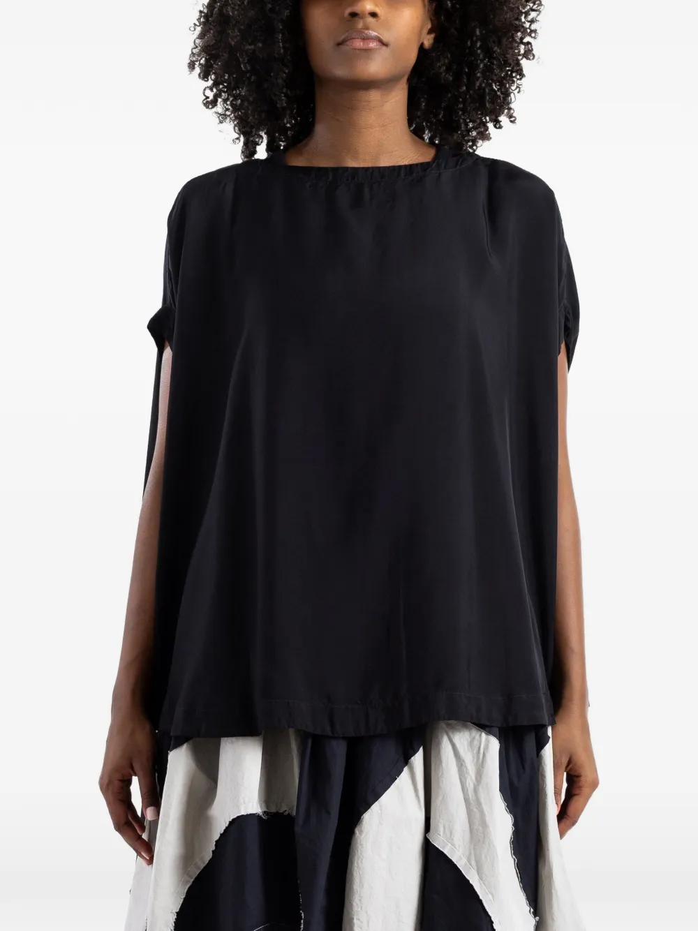 Casey Casey Tulipy Francesca top - Nero
