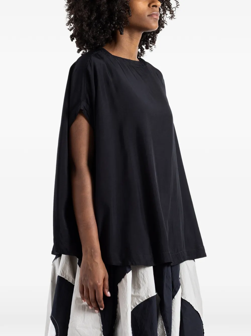 Casey Casey Top Tulipy Francesca - Negro 