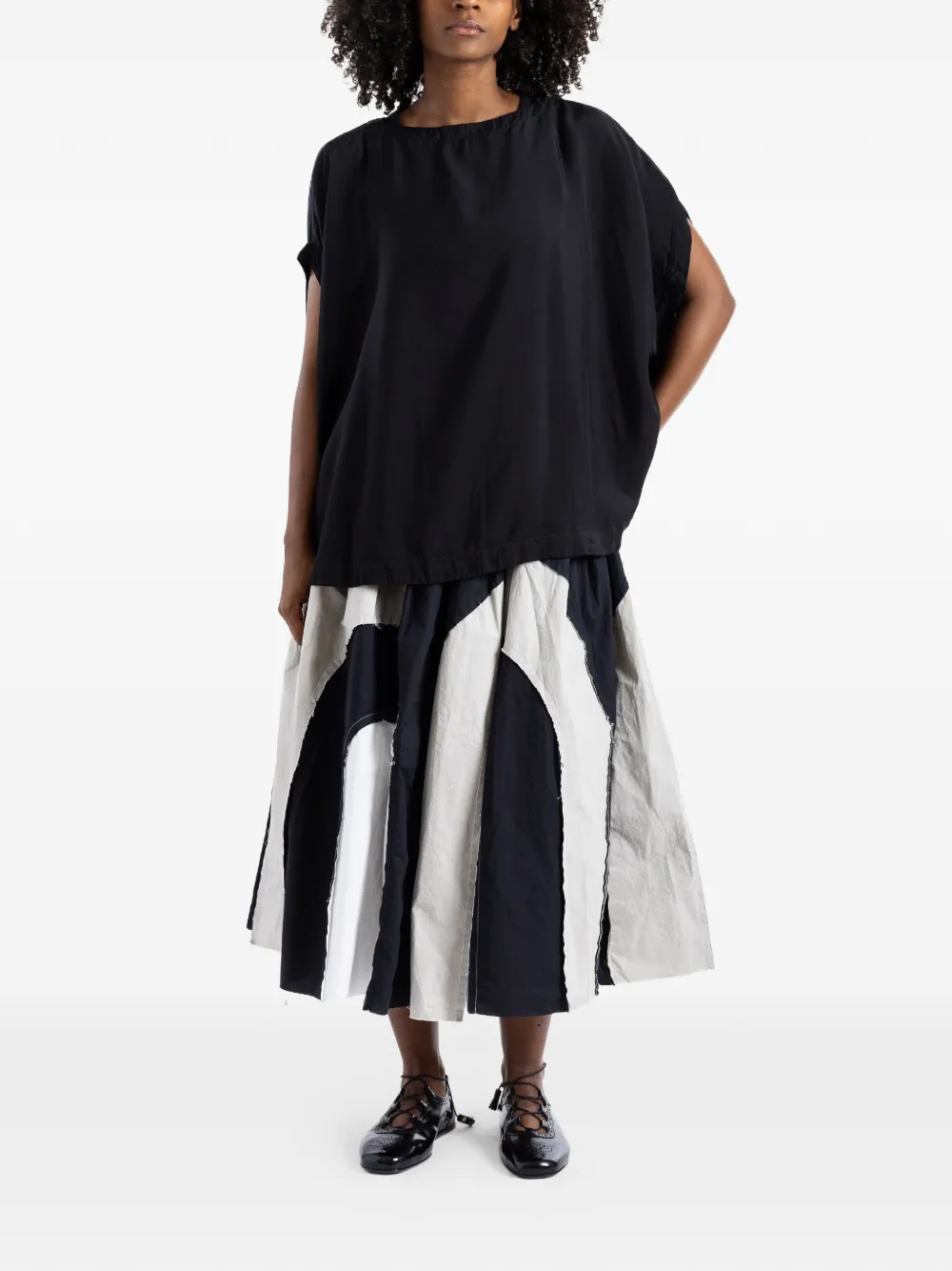  Casey Casey Top Tulipy Francesca - Negro 