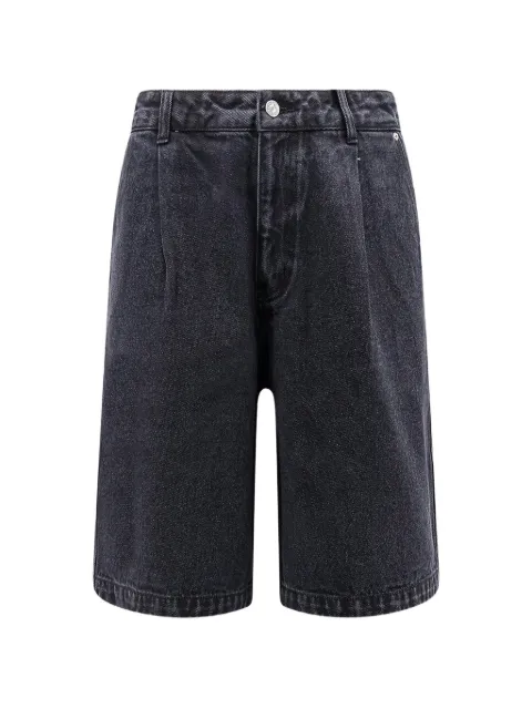 DUNST pleated denim shorts