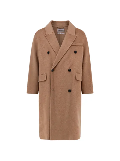AMARANTO double-breasted felted coat