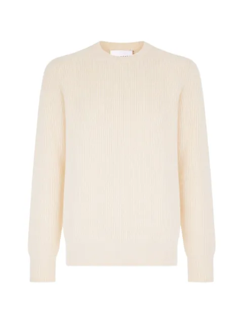 AMARANTO ribbed-knit raglan-sleeved sweater