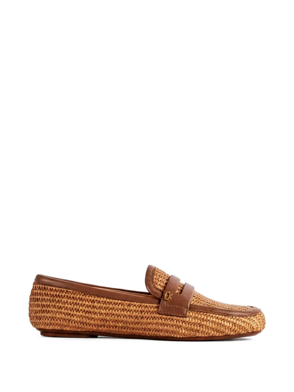 Gianvito Rossi Marbella woven loafers - Marrone