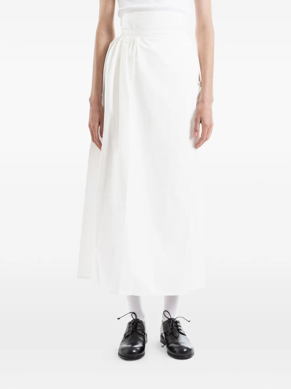 Sofie D'hoore Sakina gathered maxi skirt - Bianco