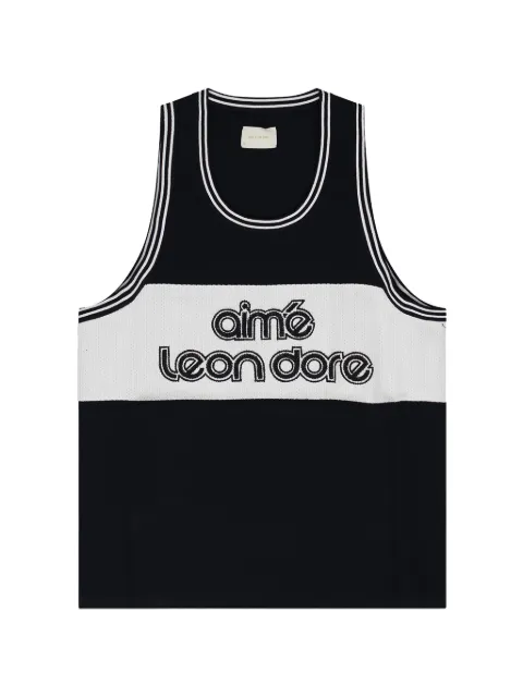 Aimé Leon Dore logo-embroidered knit jersey