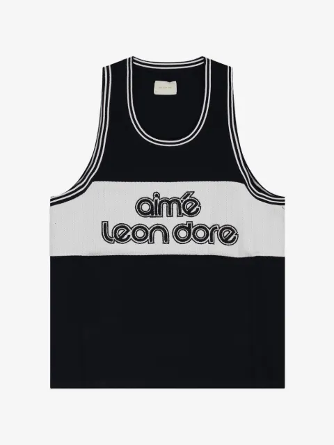 Aimé Leon Dore logo-embroidered knit jersey