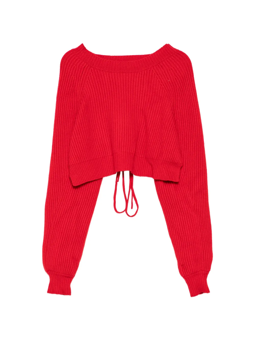 Yohji Yamamoto Maglione crop - Rosso