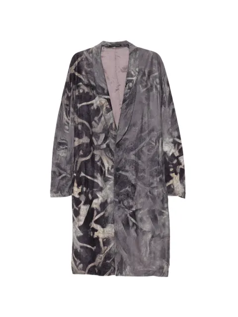 Yohji Yamamoto graphic-print coat
