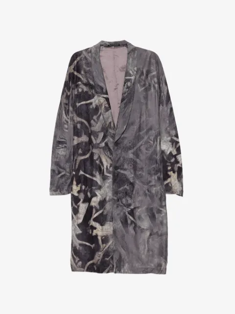 Yohji Yamamoto Mantel mit grafischem Print