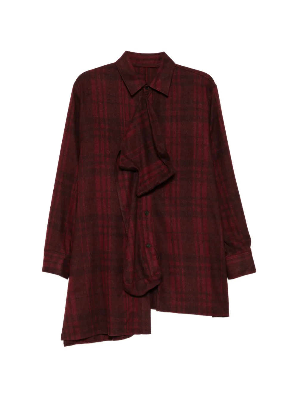 Yohji Yamamoto Broad L Box Detail Blouse In Multi