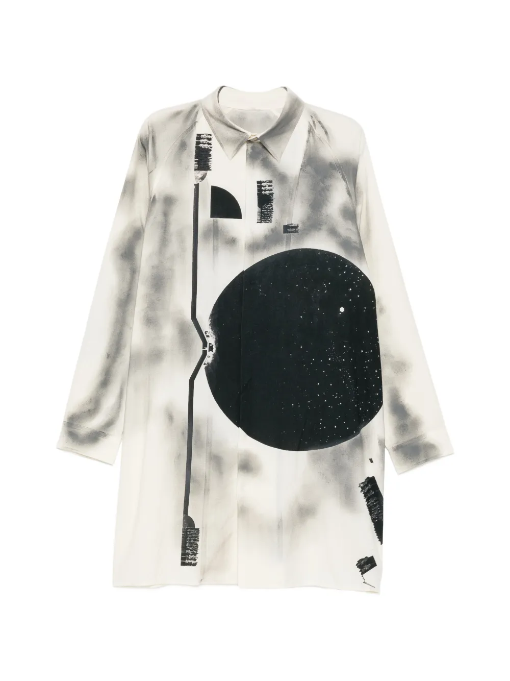 Yohji Yamamoto Camicia con dettaglio cut-out - Toni neutri