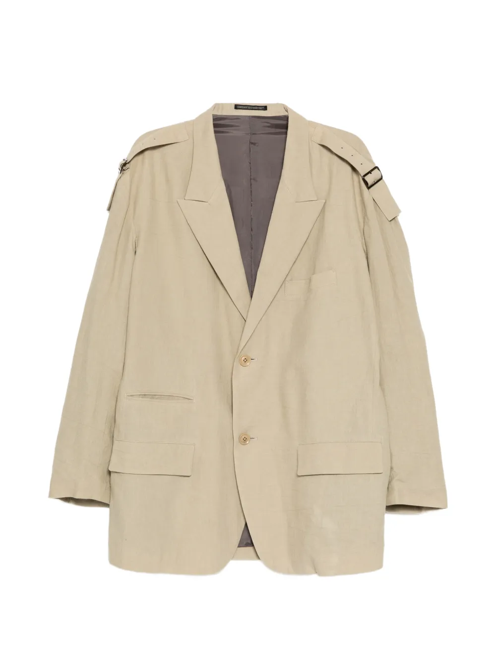 Yohji Yamamoto Blazer Viyella - Toni neutri