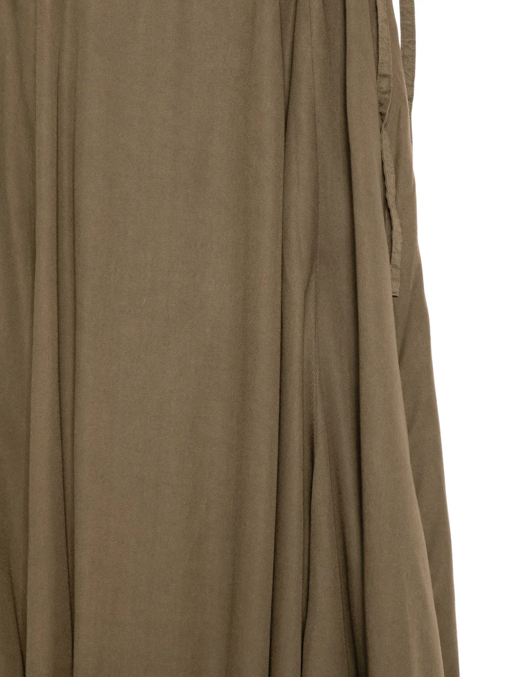 Yohji Yamamoto Gedrapeerde rok met gesmockt detail Groen