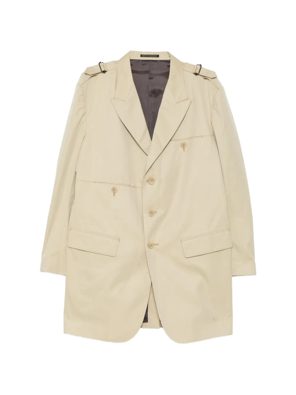 Yohji Yamamoto Blazer con fibbia - Toni neutri