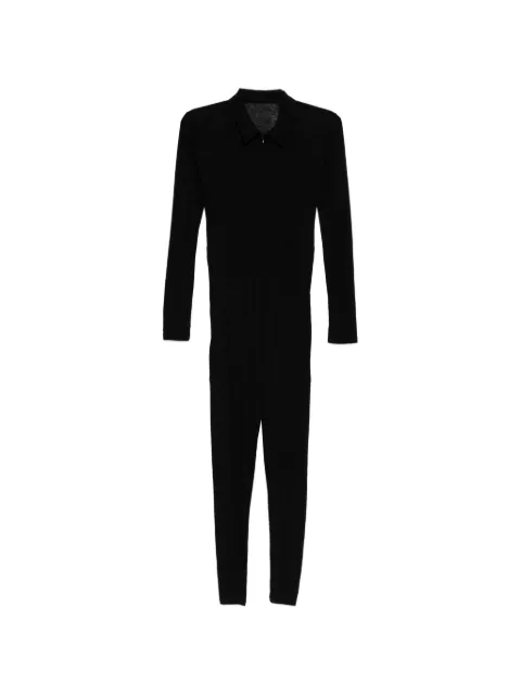 Yohji Yamamoto jumpsuit manga larga con cuello de camisa