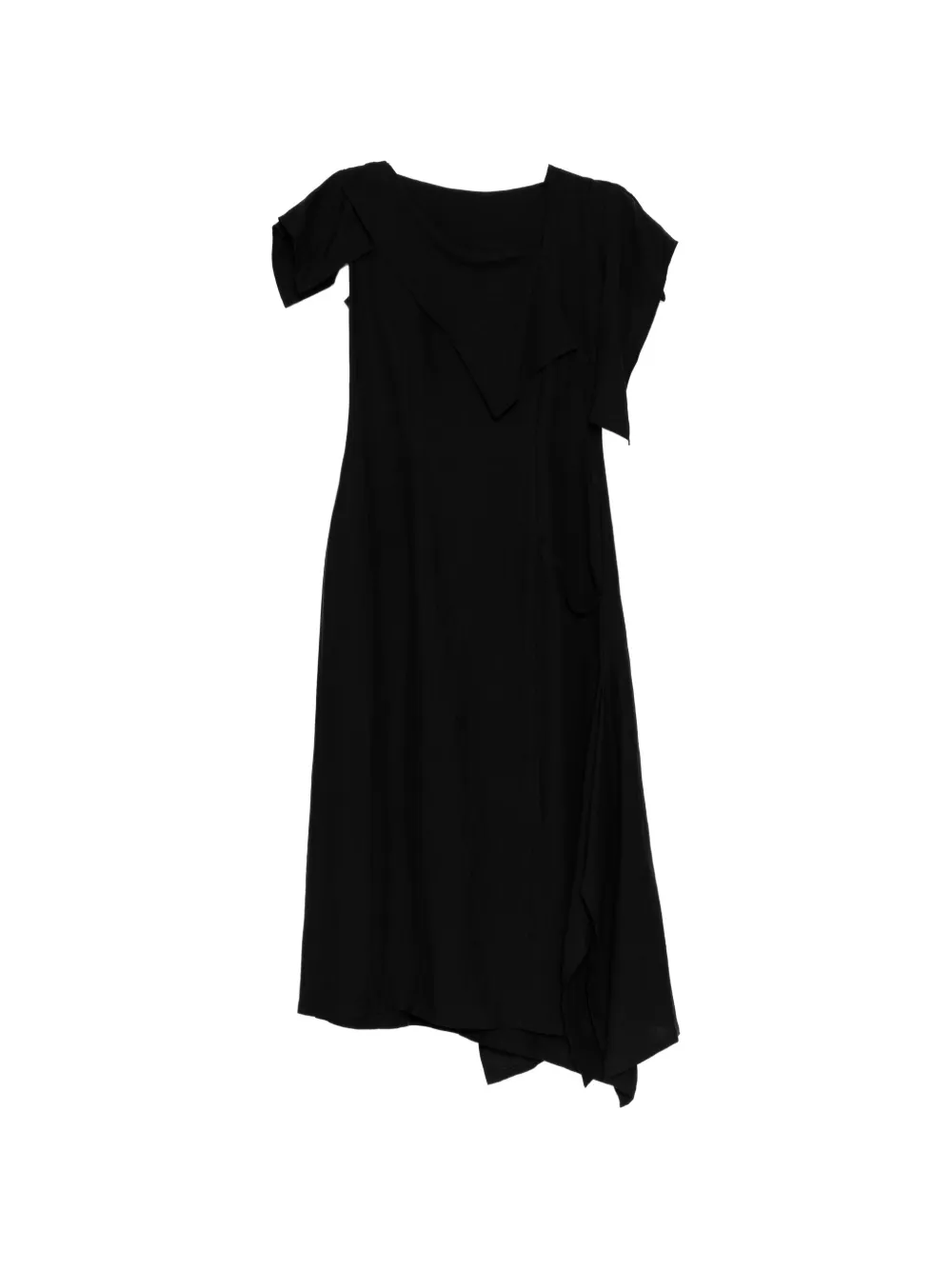 Yohji Yamamoto Abito con scollo con patta - Nero