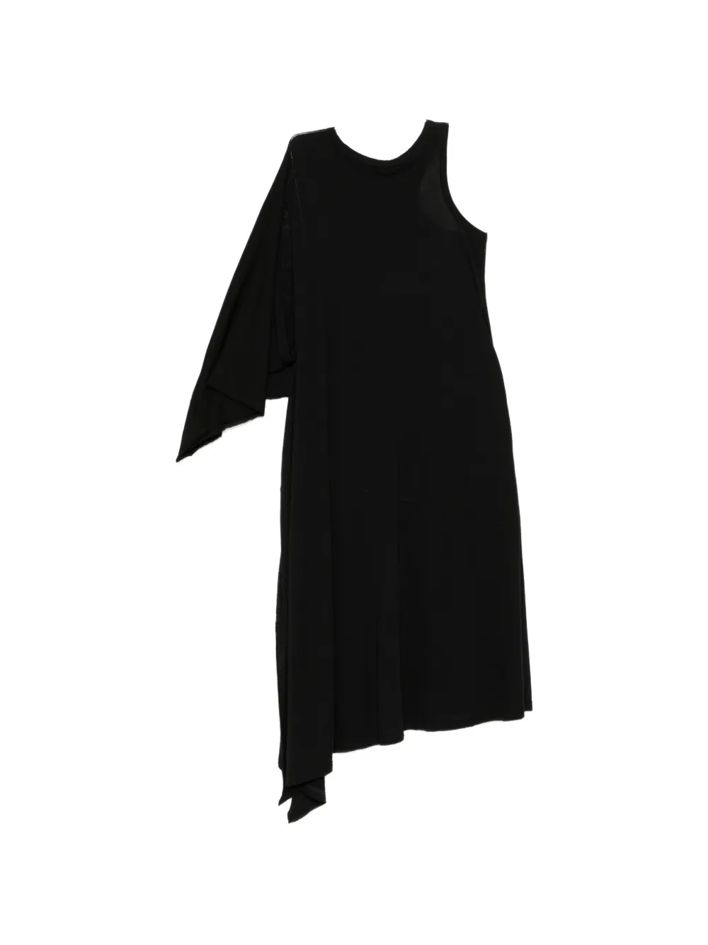 Yohji Yamamoto Abito asimmetrico con drappeggio - Nero