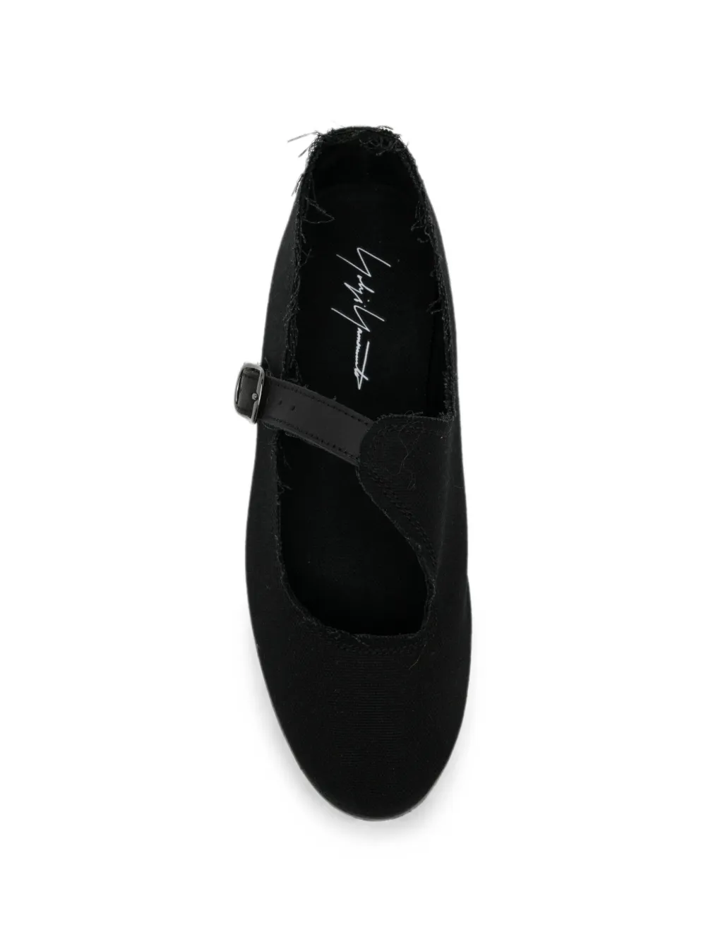 Yohji Yamamoto mary jane ballet flats Zwart