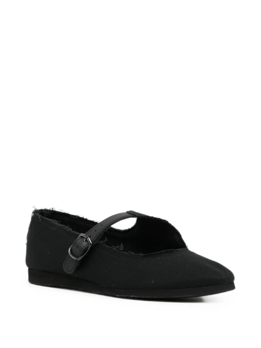 Yohji Yamamoto mary jane ballet flats Zwart