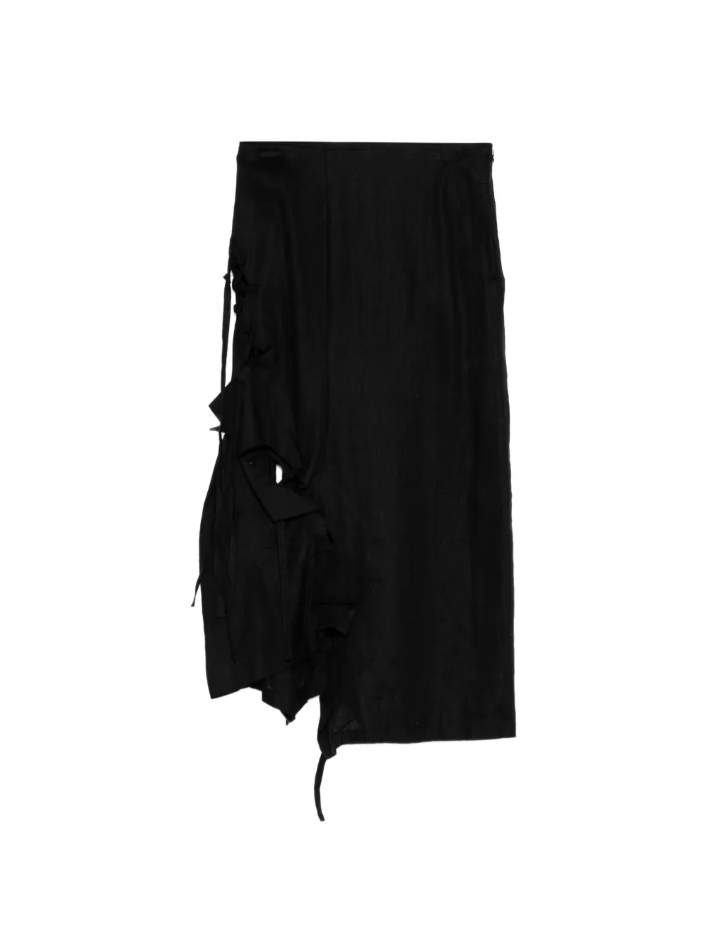 Yohji Yamamoto jagged skirt - Nero