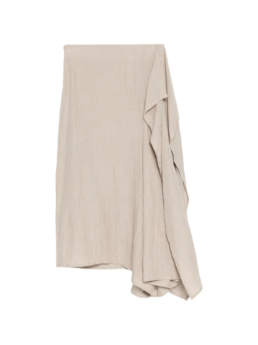 Yohji Yamamoto washed draped trousers - Toni neutri