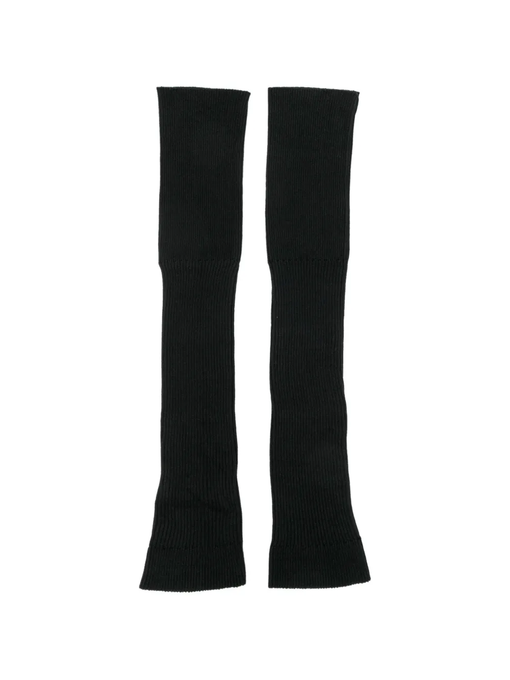 Yohji Yamamoto Scaldamuscoli a coste - Nero