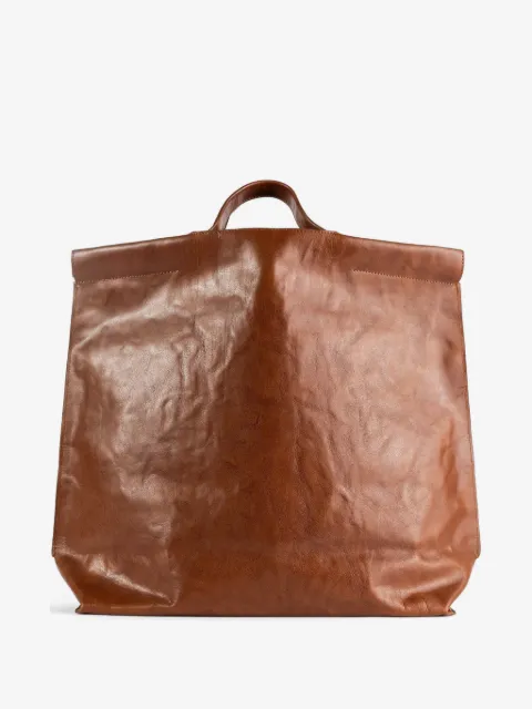 bea mombaers grand sac cabas à logo embossé