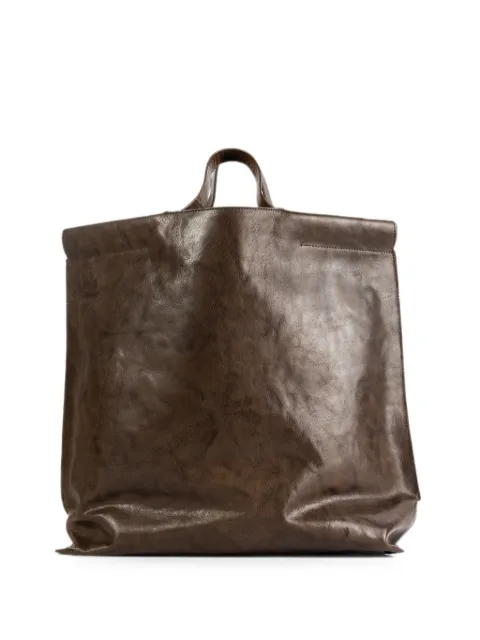 bea mombaers L Shopper leather tote bag